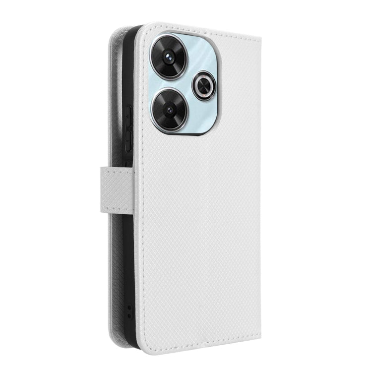 For Redmi 13 4G / Note 13R 5G Diamond Texture Leather Phone Case