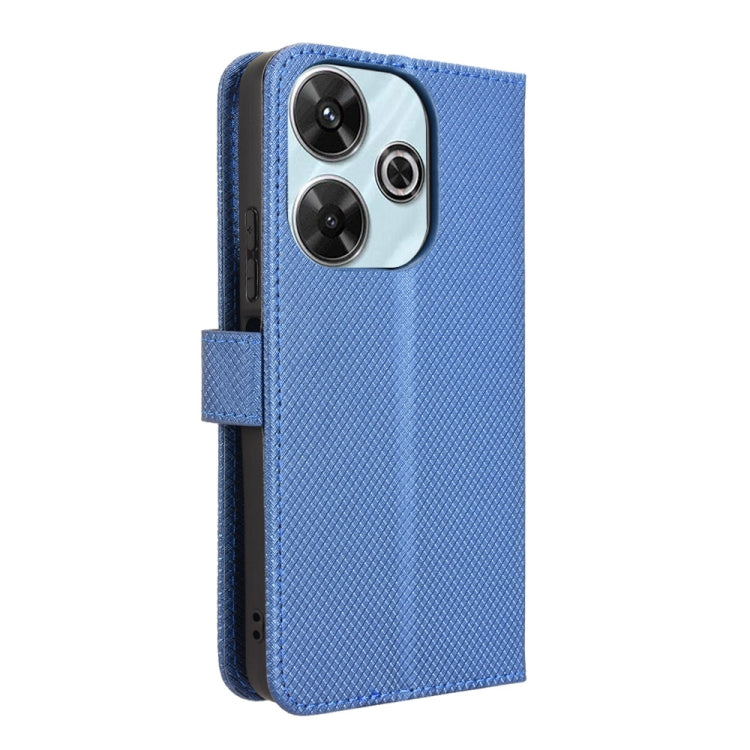 For Redmi 13 4G / Note 13R 5G Diamond Texture Leather Phone Case