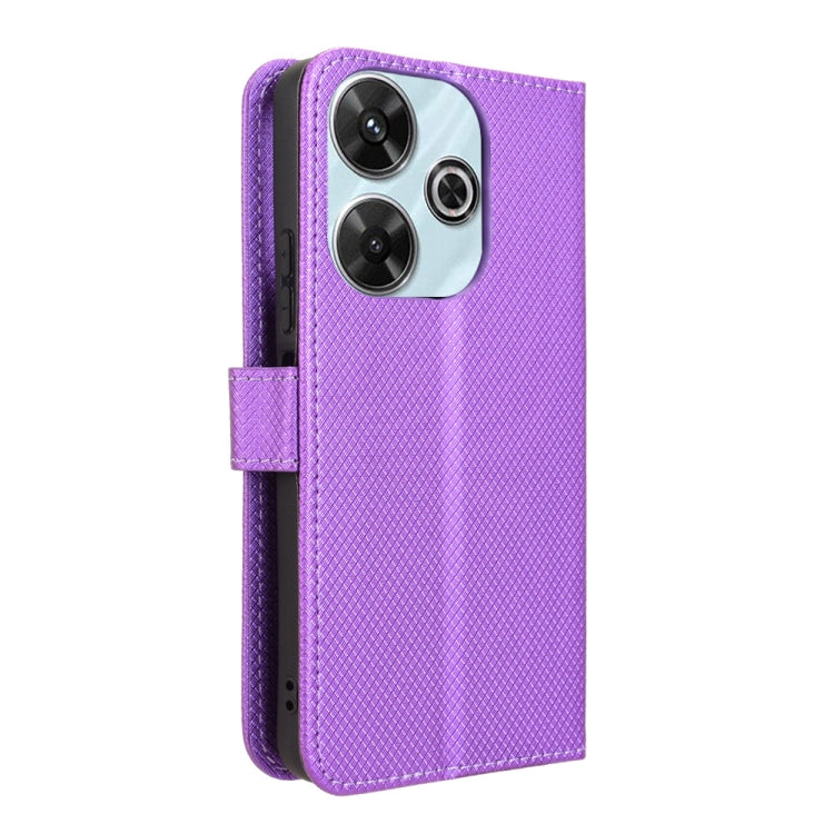 For Redmi 13 4G / Note 13R 5G Diamond Texture Leather Phone Case