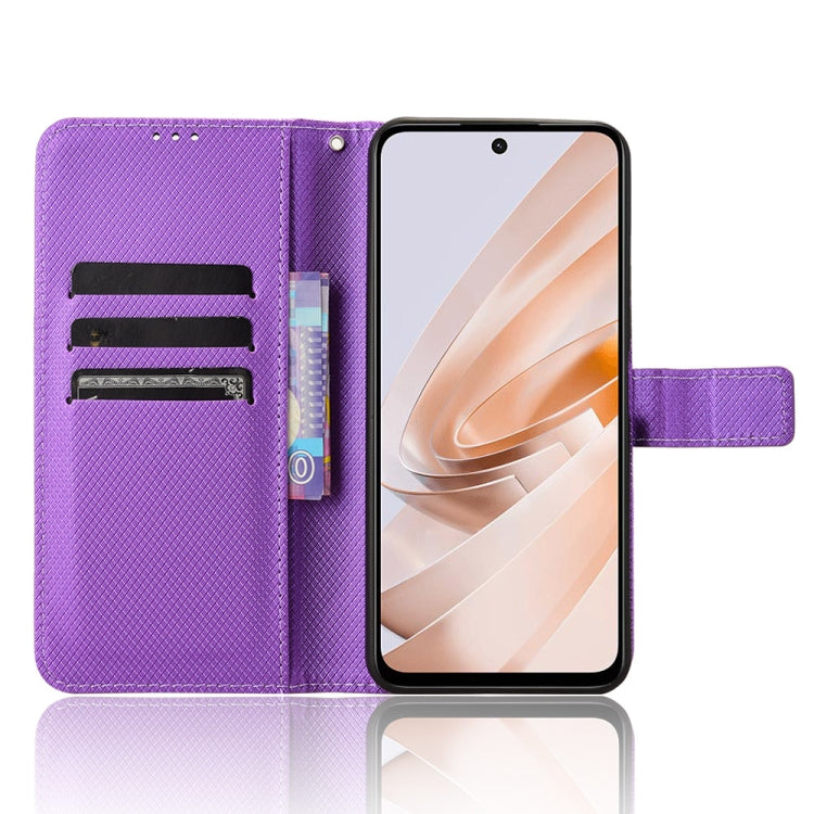 For Redmi 13 4G / Note 13R 5G Diamond Texture Leather Phone Case