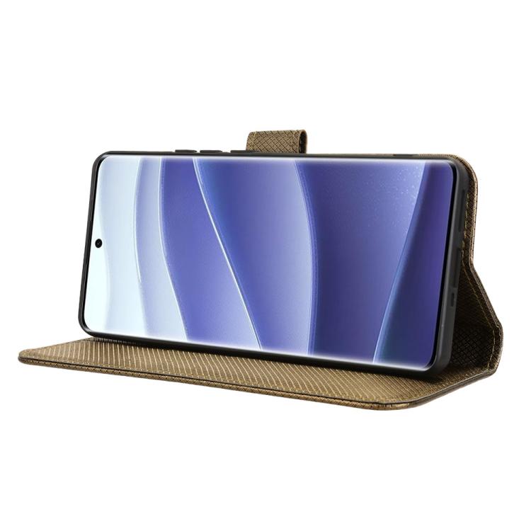 For Redmi Note 14 Pro+ 5G Diamond Texture Leather Phone Case