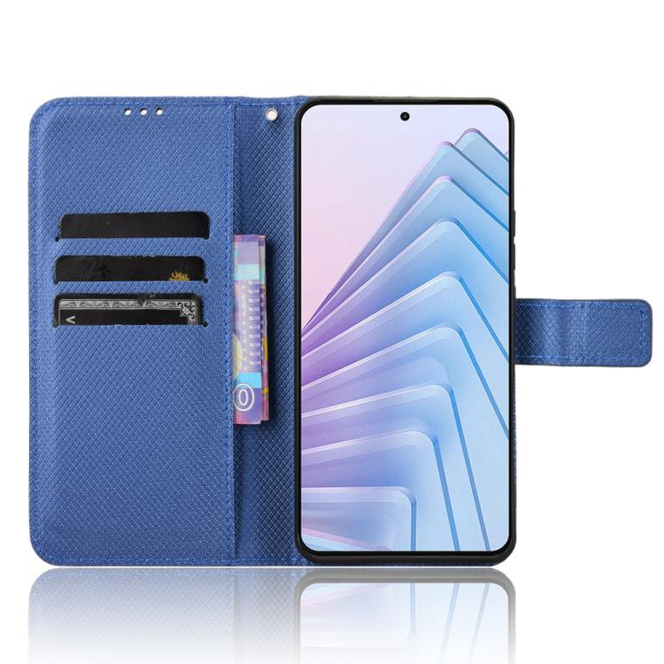 For Redmi Note 14 4G 164.84mm EU Version Diamond Texture Leather Phone Case