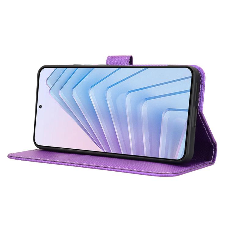 For Redmi Note 14 4G 164.84mm EU Version Diamond Texture Leather Phone Case
