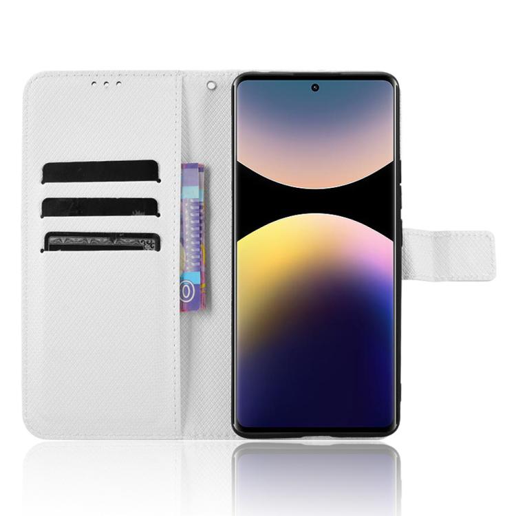 For Redmi Note 14 Pro 4G Diamond Texture Leather Phone Case