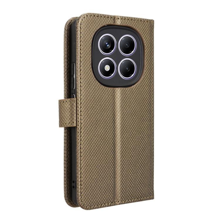 For Redmi Note 14 Pro 4G Diamond Texture Leather Phone Case