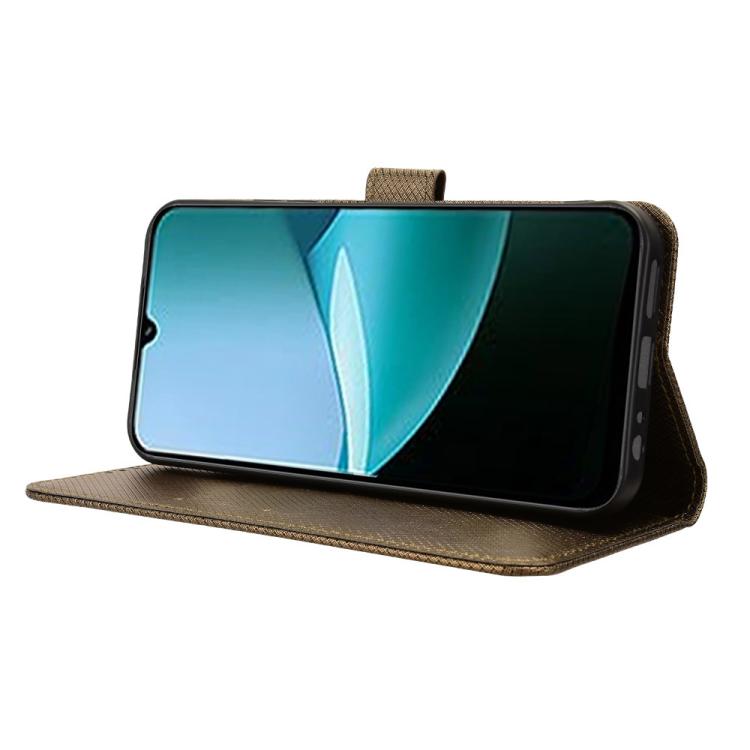 For Redmi 15C 5G / 4G Global 171mm / Poco C85 4G Diamond Texture Leather Phone Case