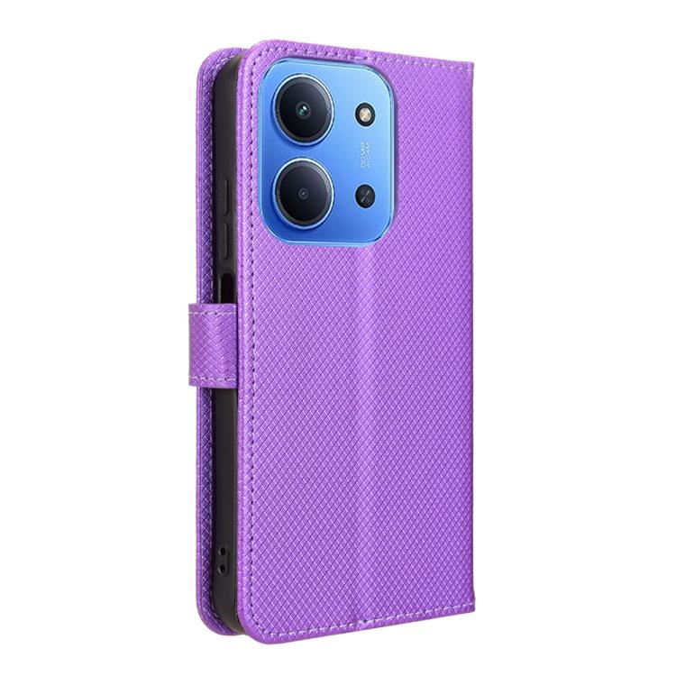 For Redmi 15C 5G / 4G Global 171mm / Poco C85 4G Diamond Texture Leather Phone Case