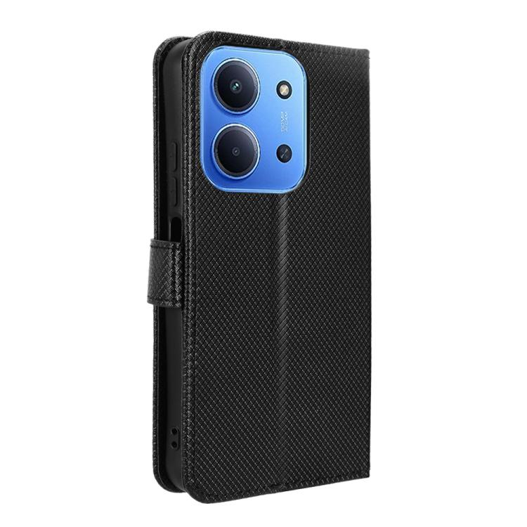 For Redmi 15C 5G / 4G EU 173mm / Poco C85 5G Diamond Texture Leather Phone Case
