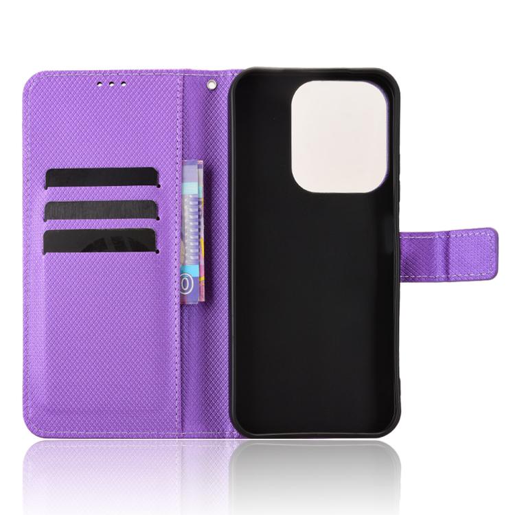 For Redmi 15C 5G / 4G EU 173mm / Poco C85 5G Diamond Texture Leather Phone Case