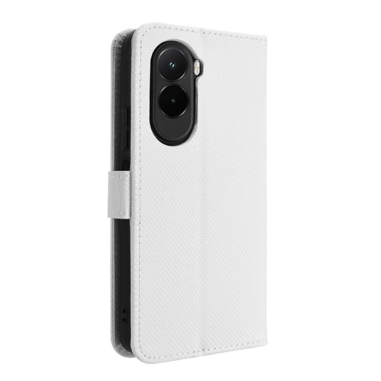 For Xiaomi Poco M7 4G 169mm Diamond Texture Leather Phone Case