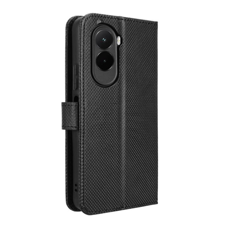 For Xiaomi Poco M7 4G 169mm Diamond Texture Leather Phone Case