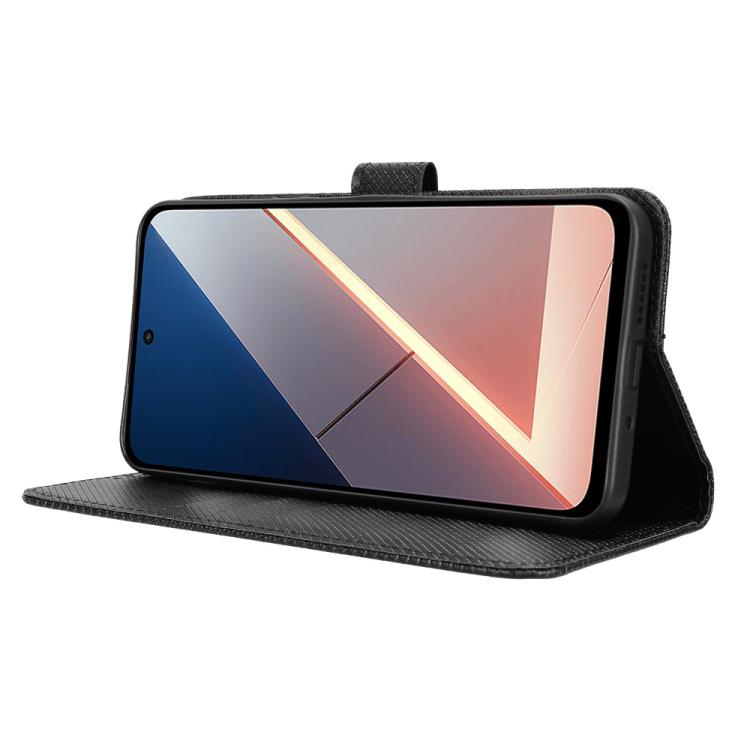 For Xiaomi Poco M7 4G 169mm Diamond Texture Leather Phone Case