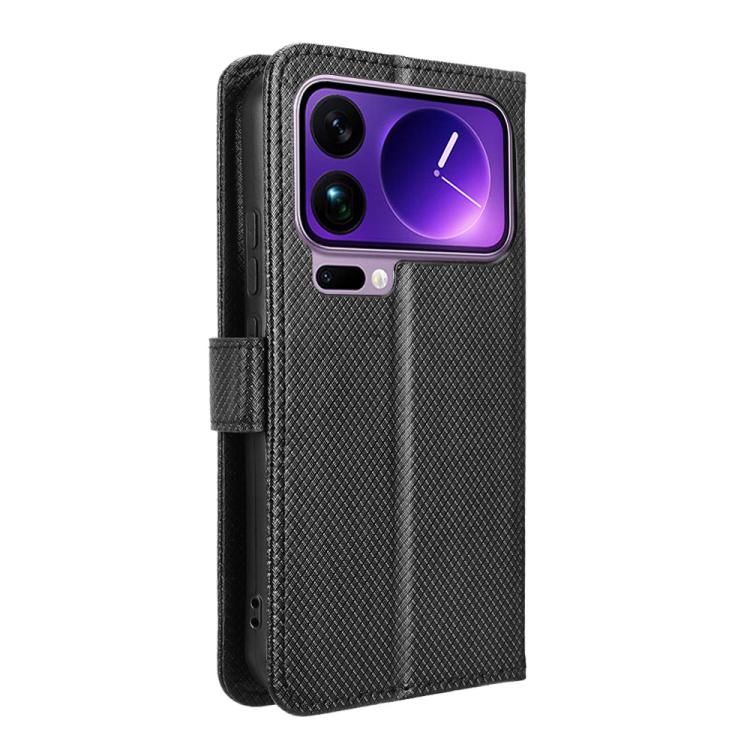 For Xiaomi 17 Pro Max Diamond Texture Leather Phone Case