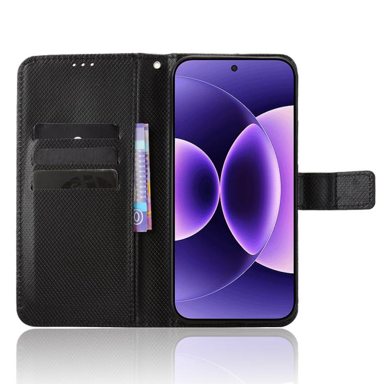 For Xiaomi 17 Pro Max Diamond Texture Leather Phone Case