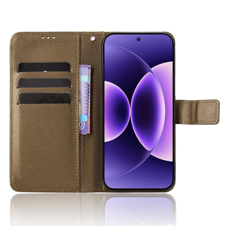 For Xiaomi 17 Pro Max Diamond Texture Leather Phone Case