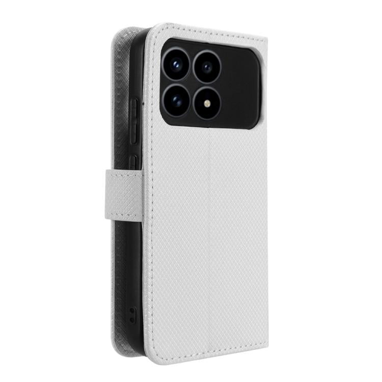 For Redmi K90 5G / Poco F8 Pro Diamond Texture Leather Phone Case
