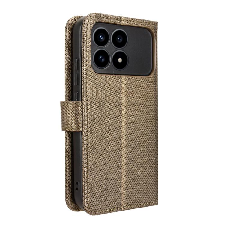 For Redmi K90 5G / Poco F8 Pro Diamond Texture Leather Phone Case