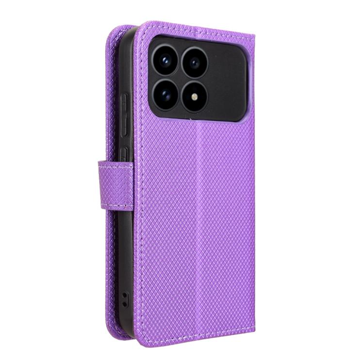 For Redmi K90 5G / Poco F8 Pro Diamond Texture Leather Phone Case