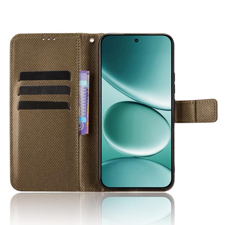 For Redmi Note 15 Pro 4G Global 163.2mm Diamond Texture Leather Phone Case