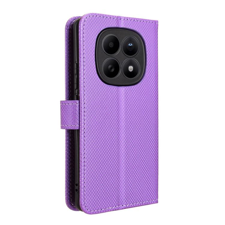 For Redmi Note 15 5G / 4G 164mm / Poco M8 5G Diamond Texture Leather Phone Case