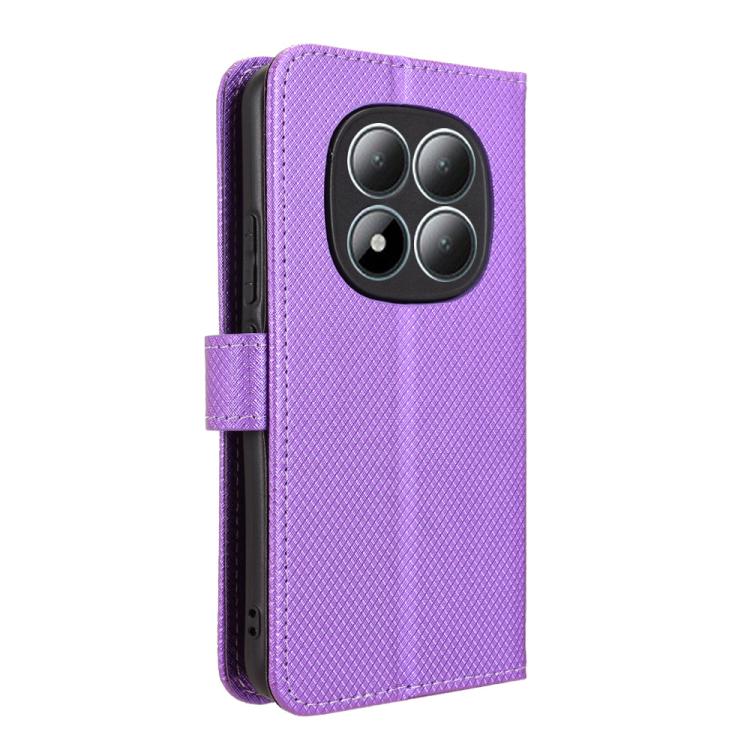 For Redmi Note 15 Pro+ 5G 163.3mm/Poco M8 Pro 5G Diamond Texture Leather Phone Case