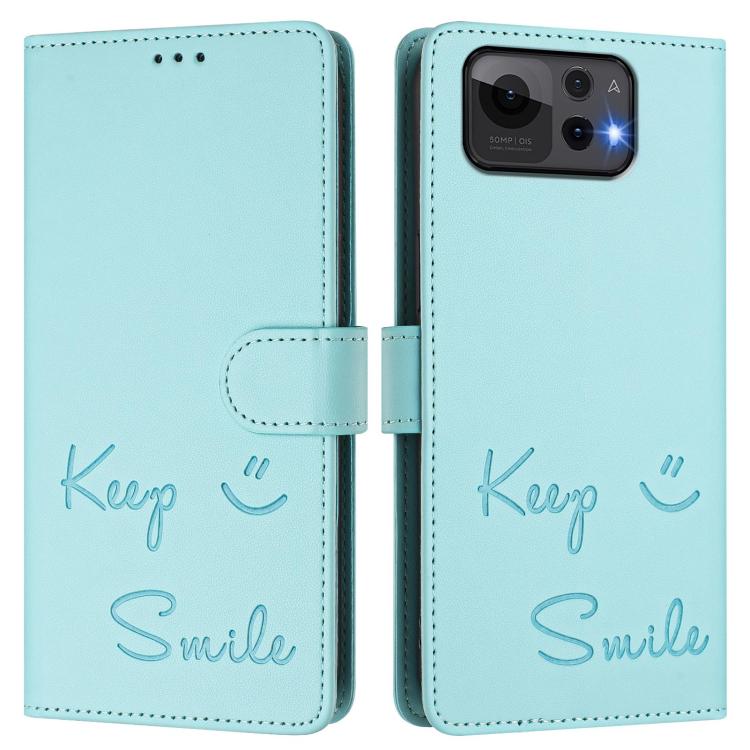 For Asus Zenfone 12 Ultra Smile Embossing RFID Leather Phone Case