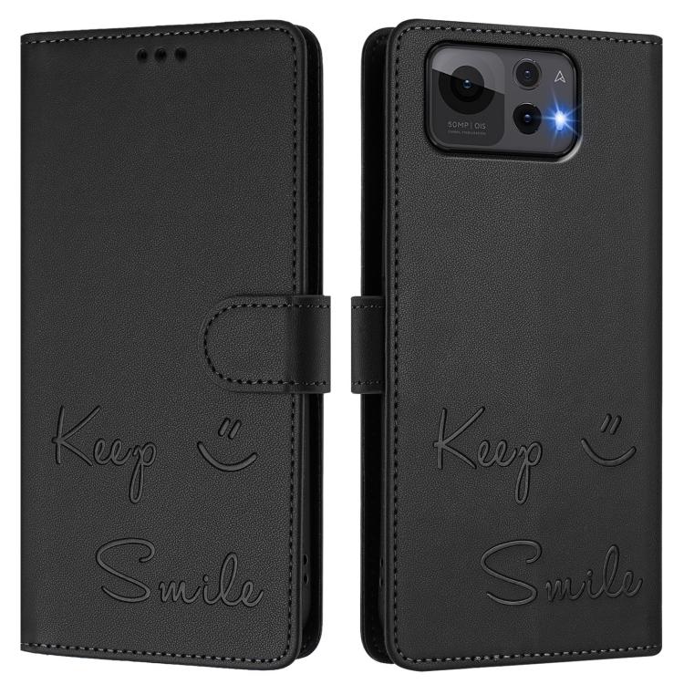 For Asus Zenfone 12 Ultra Smile Embossing RFID Leather Phone Case