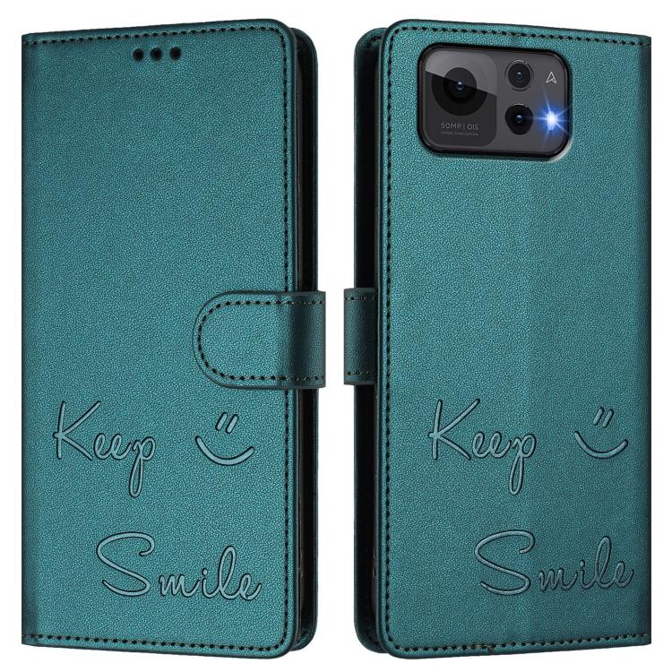 For Asus Zenfone 12 Ultra Smile Embossing RFID Leather Phone Case