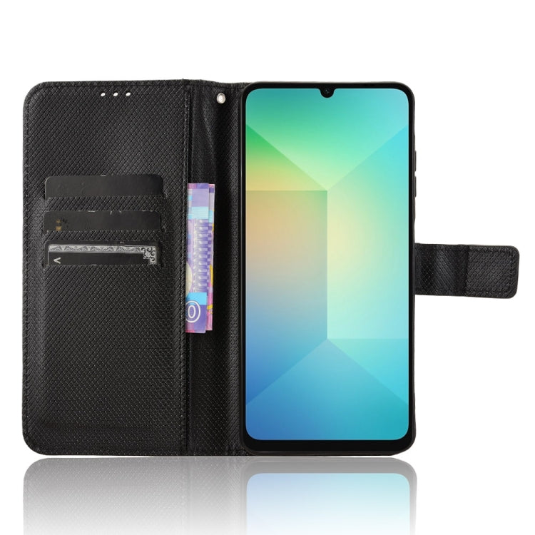 For Samsung Galaxy A06 Diamond Texture Leather Phone Case