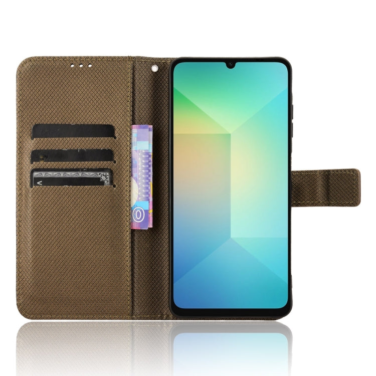 For Samsung Galaxy A06 Diamond Texture Leather Phone Case