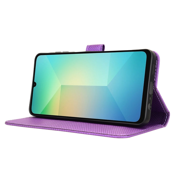 For Samsung Galaxy A06 Diamond Texture Leather Phone Case