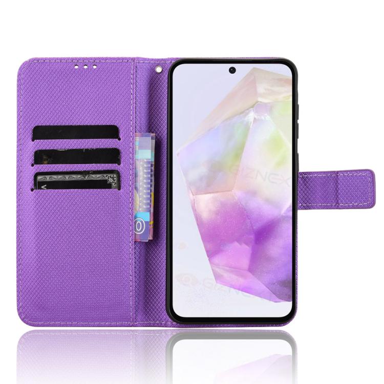 For Samsung Galaxy A36 5G Diamond Texture Leather Phone Case