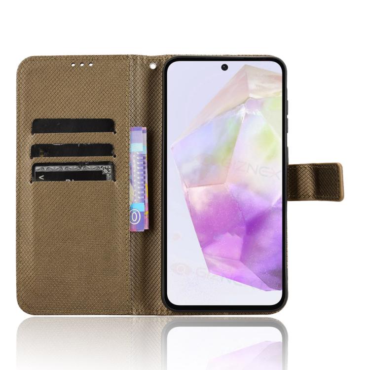 For Samsung Galaxy A56 5G Diamond Texture Leather Phone Case