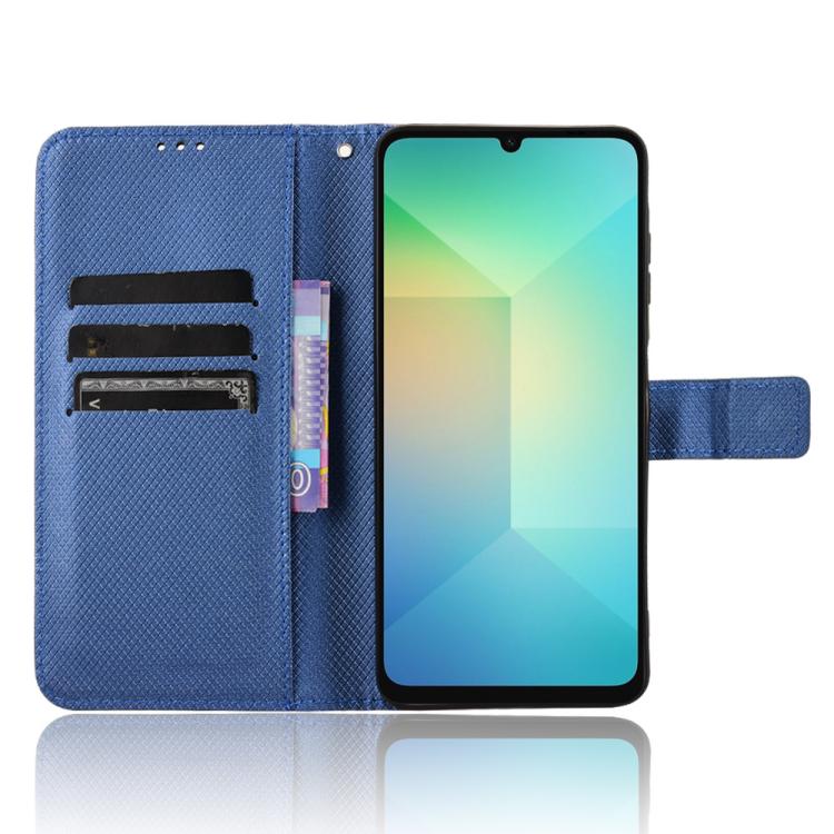 For Samsung Galaxy A06 5G Diamond Texture Leather Phone Case