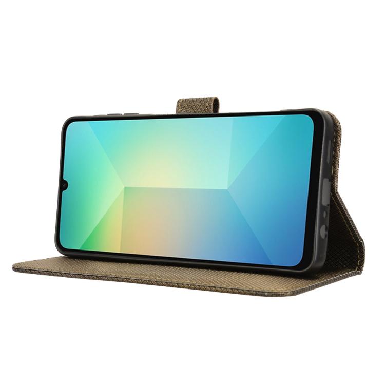 For Samsung Galaxy A06 5G Diamond Texture Leather Phone Case