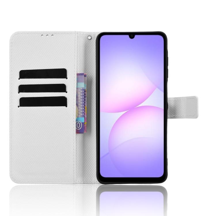 For Samsung Galaxy A07 4G Diamond Texture Leather Phone Case
