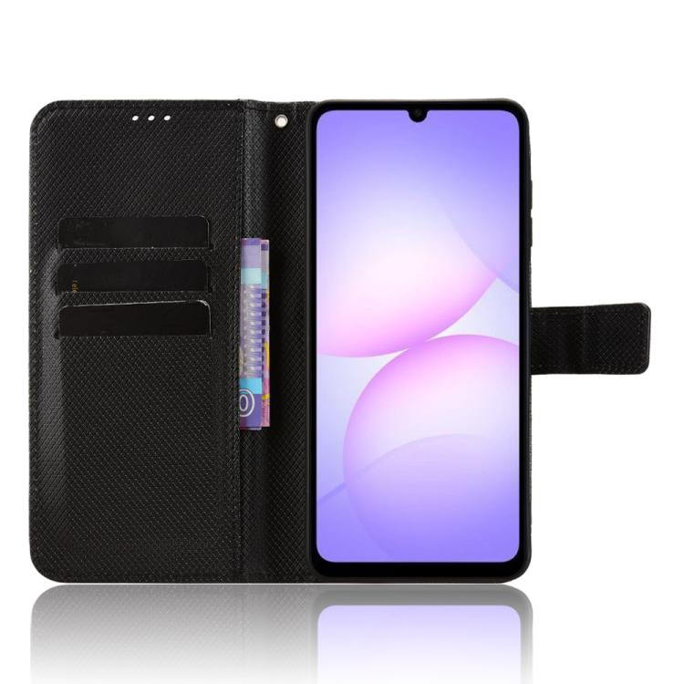 For Samsung Galaxy A07 4G Diamond Texture Leather Phone Case