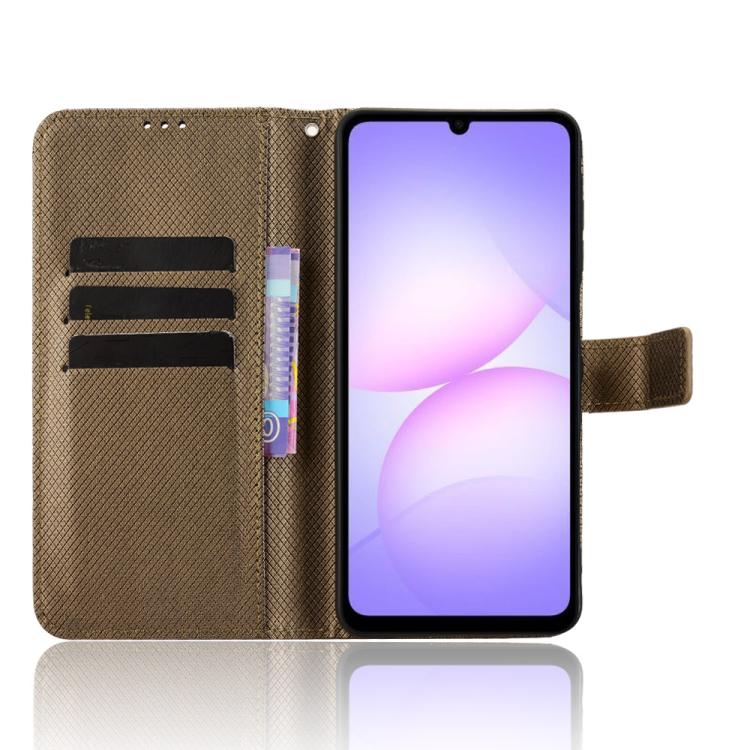 For Samsung Galaxy A07 4G Diamond Texture Leather Phone Case