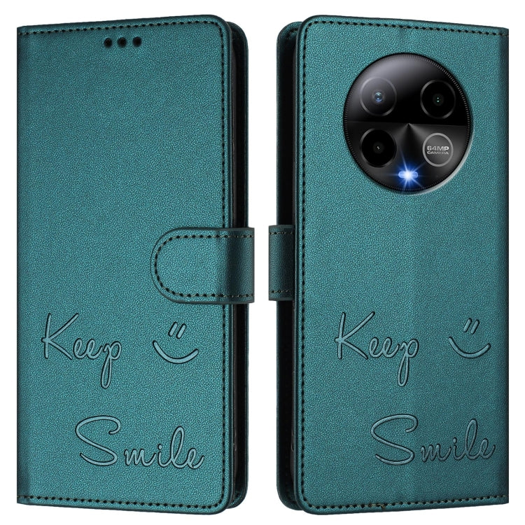For BLU Bold K50 Smile Embossing RFID Leather Phone Case
