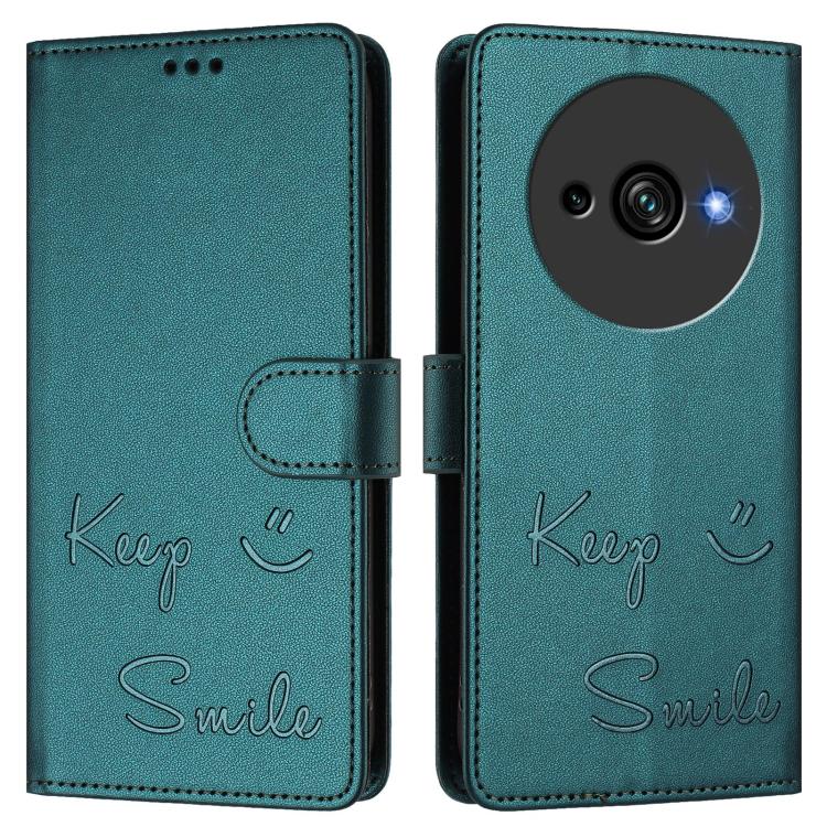 For Oukitel C59 / C59 Pro Smile Embossing RFID Leather Phone Case