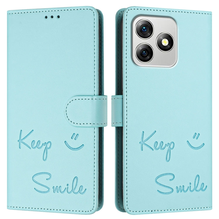For Ulefone Note 18 Ultra 5G Smile Embossing RFID Leather Phone Case