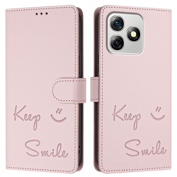 For Ulefone Note 18 Ultra 5G Smile Embossing RFID Leather Phone Case