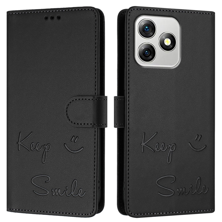 For Ulefone Note 18 Ultra 5G Smile Embossing RFID Leather Phone Case