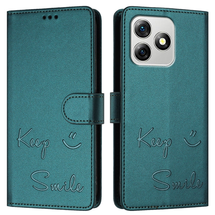 For Ulefone Note 18 Ultra 5G Smile Embossing RFID Leather Phone Case