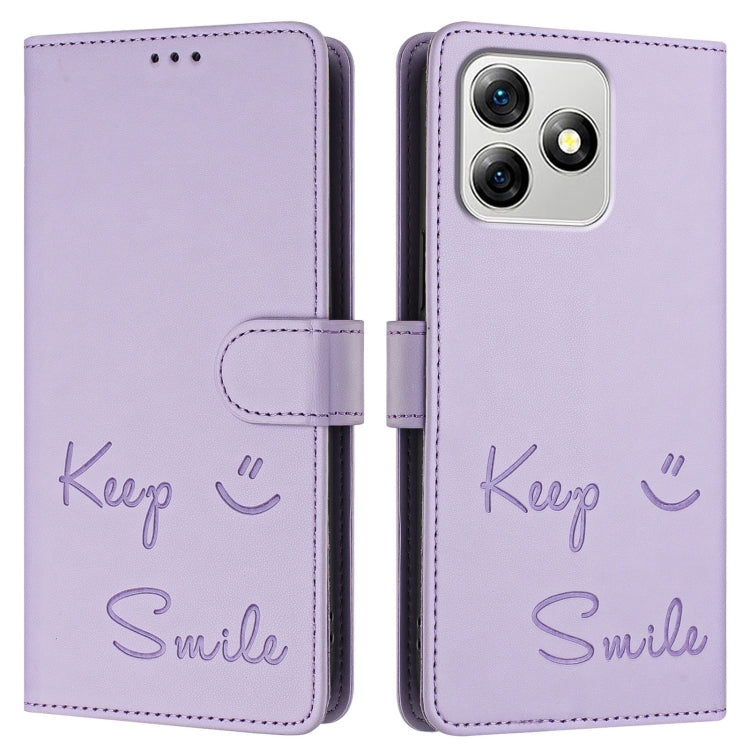 For Ulefone Note 18 Ultra 5G Smile Embossing RFID Leather Phone Case