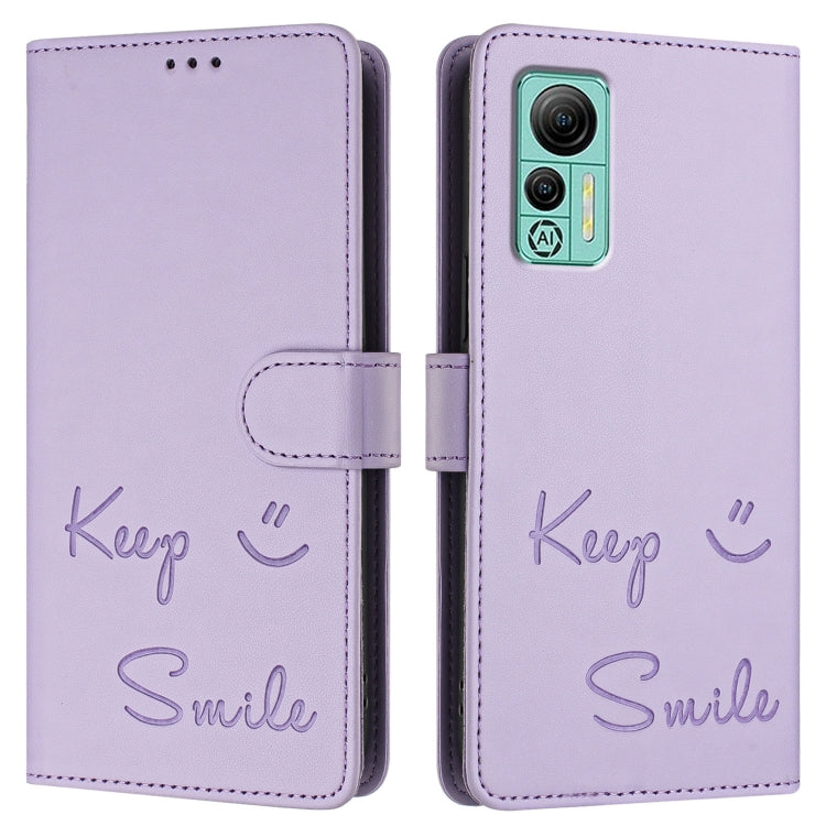 For Ulefone Note 14 Smile Embossing RFID Leather Phone Case