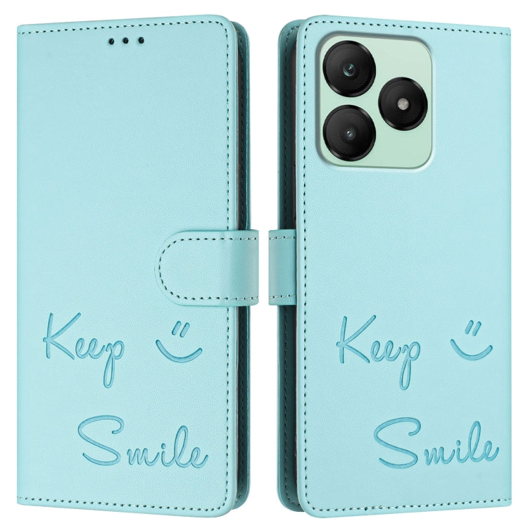 For Wiko T20 Smile Embossing RFID Leather Phone Case