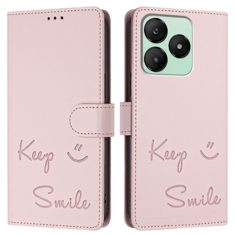For Wiko T20 Smile Embossing RFID Leather Phone Case