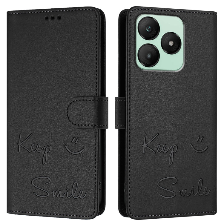 For Wiko T20 Smile Embossing RFID Leather Phone Case