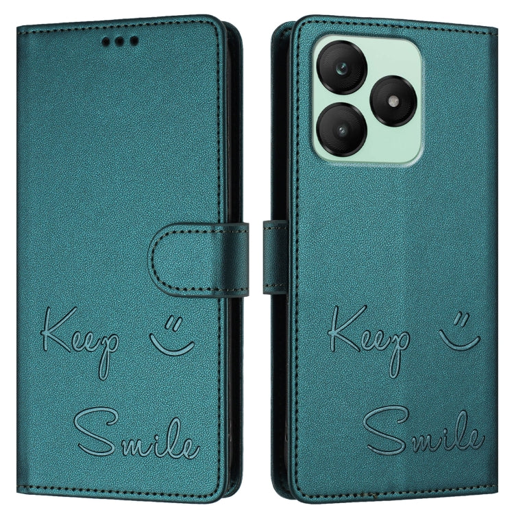 For Wiko T20 Smile Embossing RFID Leather Phone Case